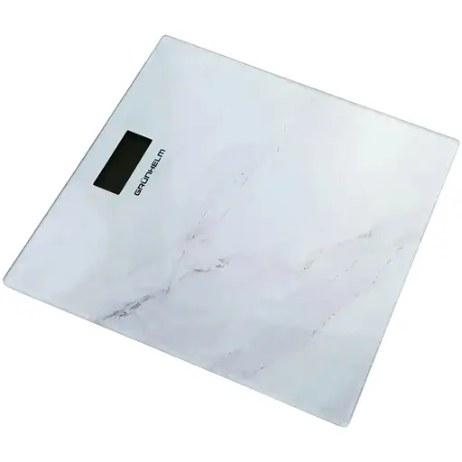 Ваги електронні Grunhelm BES-MAR квадрат максимальна вага 180 кг білий мармур (129930) - фото 2