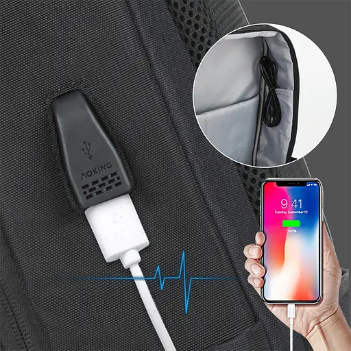 Рюкзак для ноутбука Aoking SN2116 42x30x15 см черный - фото 5