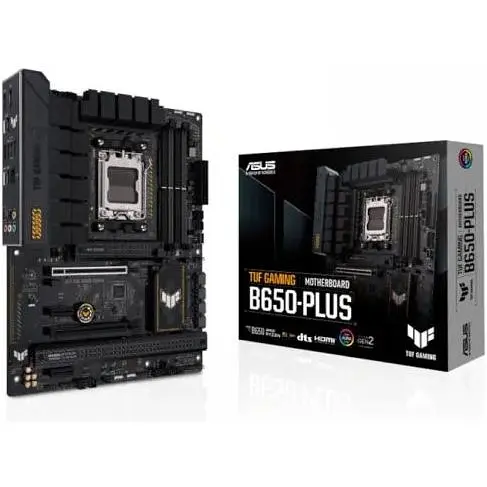 Материнская плата Asus AM5 TUF Gaming B650-PLUS, B650, 4xDDR5, Int.Video (CPU), 4xSATA3, 3xM.2, 2xPCI-E 4.0 16x, 2xPCI-E 4.0 1x, Realtek 7. 6xUSB3.2/6xUSB2.0, HDMI/DP, ATX - фото 2