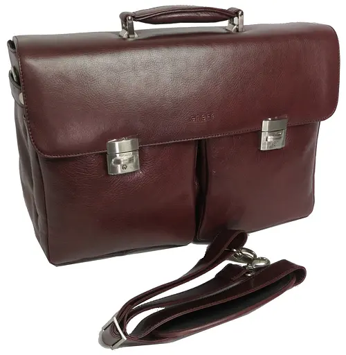 Чоловічий шкіряний портфель Sheff 42х29х14 см sum0014533 - фото 2