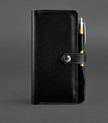 Шкіряний тревел-кейс 4.0 Угольно-чорний - фото 1