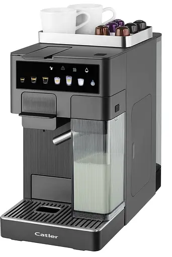 CATLER Кофеварка Catler капсульная Renzo 1,6 л, капсулы, молотый кофе, сенсорное управление, автоматический капучино-машина, серый - фото 7