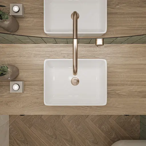 Умивальник VBI Asti S white накладний VBI-013001, Білий - фото 4