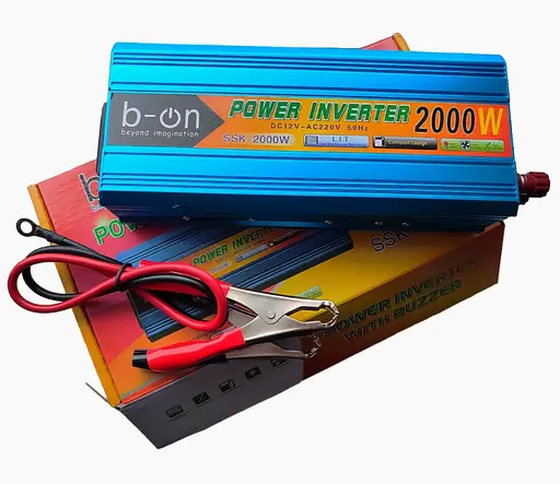 Автомобильный инвертор Power inverter SSK-2000w (12V-220V) - фото 2