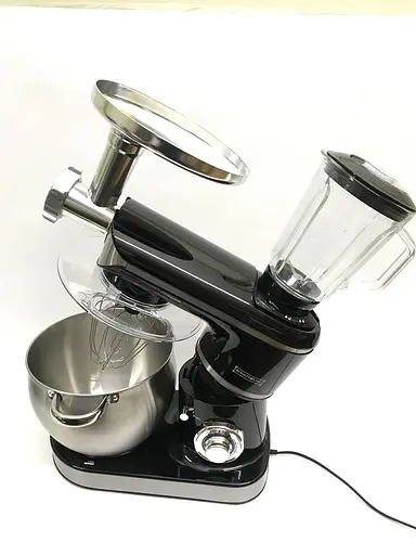 Кухонный комбайн тестомес блендер 3 в 1 Royalty Line RL-PKM-2200 Black - фото 2