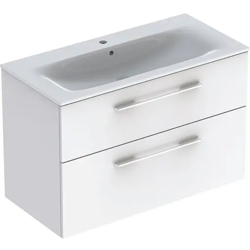 Тумба з умивальником Geberit Selnova Square 100 см 501.244.00.1 Білий - фото 1