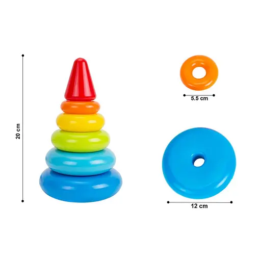 Детская развивающая игрушка "Пирамидка" ТехноК 6863TXK - фото 2