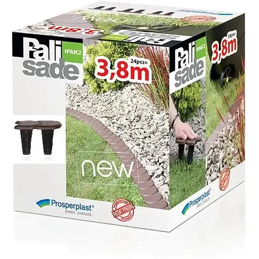 Палісад садовий Prosperplast Flat 3.8 м коричневий - фото 2