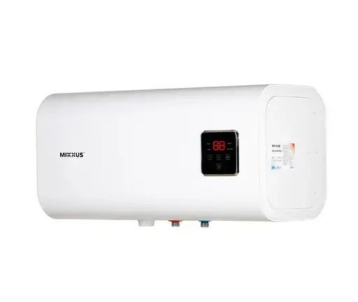 Водонагреватель Mixxus EWH-14100 CUBE WET(Н) 100 л, 2 кВт, мокрый ТЭН, горизонтальный, квадратный, белый (WH0616) - фото 2