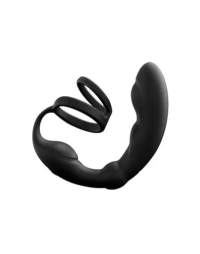 Эрекционное кольцо со стимулятором простаты Dorcel P- Ring 18 см черный - фото 2