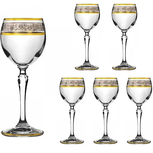 Набір келихів для вина Lora Наталі 210 мл 6 шт. NGC21SETWINE