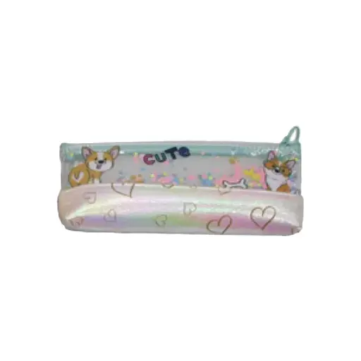 Пенал-косметичка Сыпучки блестки-Собачка, 4x60 см (в ассортименте)