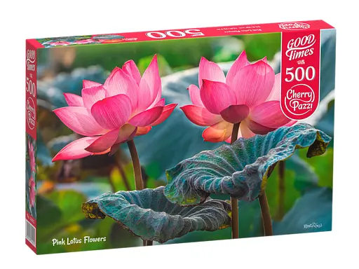 Пазлы CherryPazzi Розовые цветы лотоса, 500 элементов, 34.5x50 см, 20012