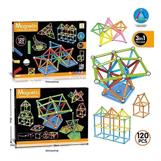 Конструктор магнітний 22*30*4 см AQ2206