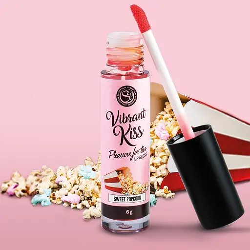 Блиск для губ зі смаком брауні Secret Play Vibrant Kiss з ефектом попкорну 6 г - фото 3