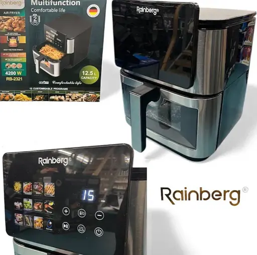 Аерофритюрниця Rainberg RB-2321 12.5 л 4200 Вт з сенсорним управлінням - фото 2