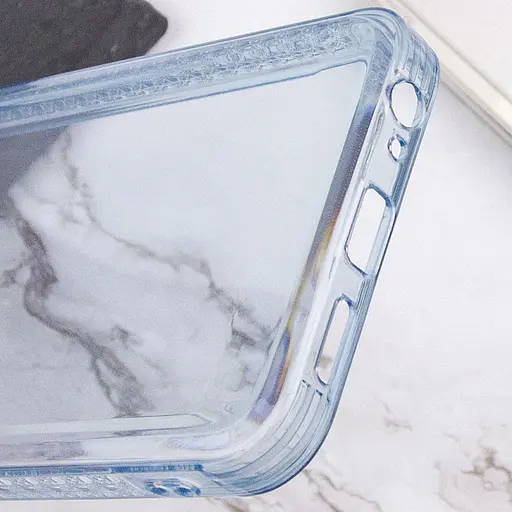 Чехол Epik TPU Starfall Clear для Tecno Spark 8C Голубой - фото 5