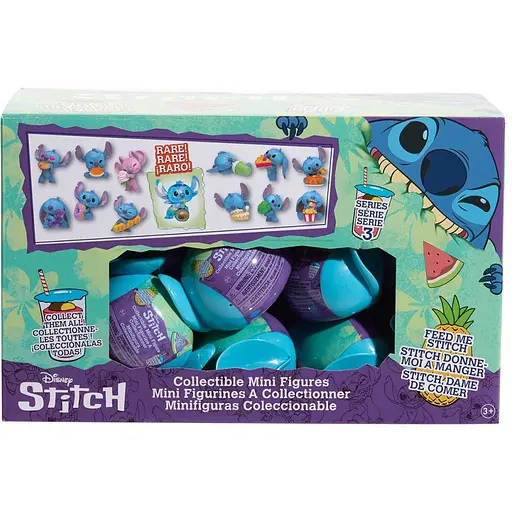 Фігурка-сюрприз Stitch Стіч зі смаколиками 46288 серії Feed Me у капсулі іграшка 4 см
