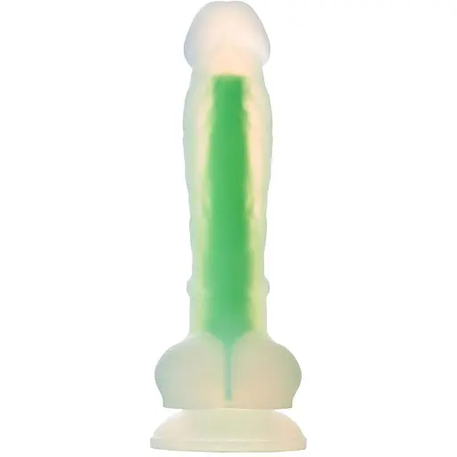 Фаллоимитатор Radiant Glow In The Dark Soft 17.5 см зеленый