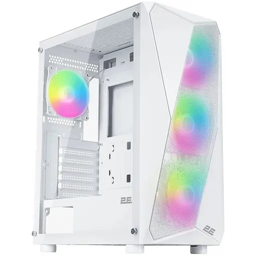 Корпус 2E Gaming Aruba (G3313W), белый, без БП, Mid Tower, для ATX/Micro ATX/Mini ITX, 1xUSB 3.0/2xUSB 2.0, макс. CPU – 165 - фото 1