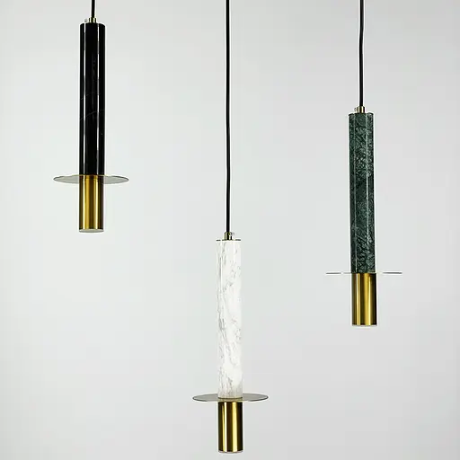 Підвіс Aurea із зеленим мармуровим плафоном в стилі Ар-деко Line.F SC 3/1 GR - фото 5