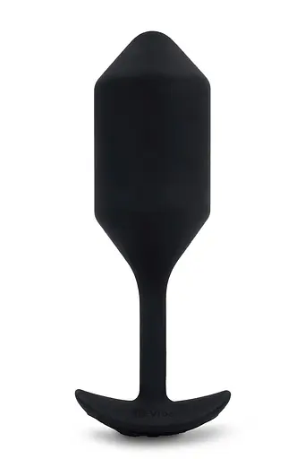 Анальна пробка з вібрацією B-Vibe Vibrating Snug Plug 4, 15 см (чорний)