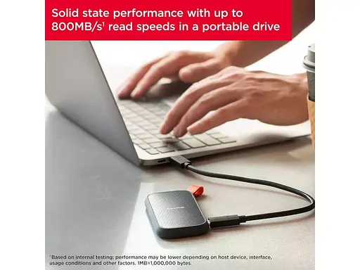 Скоростной внешний диск SSD накопитель SanDisk Portable SSD 1TB (SDSSDE30-1T00-G26) - фото 7