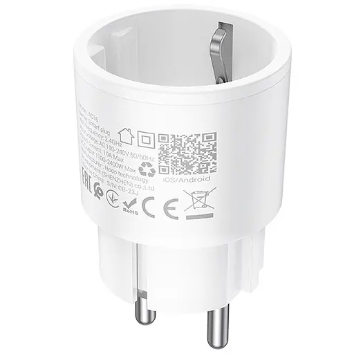 СЗУ Hoco AC16 Veloz smart socket White - фото 5