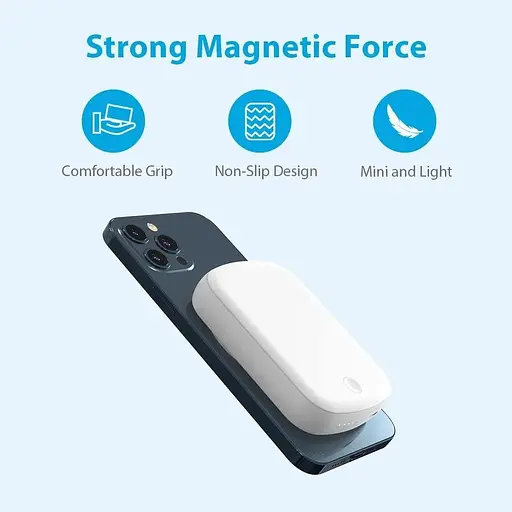 Беспроводное магнитное портативное зарядное устройство MOXNICE 10000 мАч 20 Вт PD 3.0 USB C - фото 2