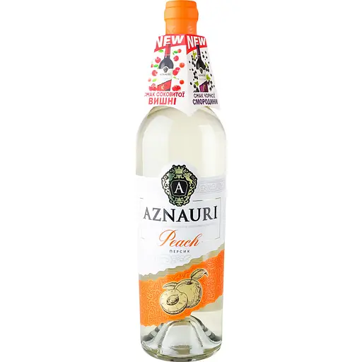 Вино Aznauri Peach перcик біле напівсолодке 0.75 л