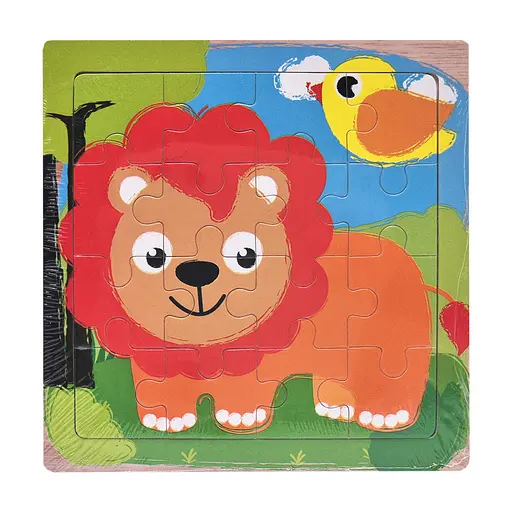 Деревяний пазл-вкладиш Лев 73260-22, 16 деталей