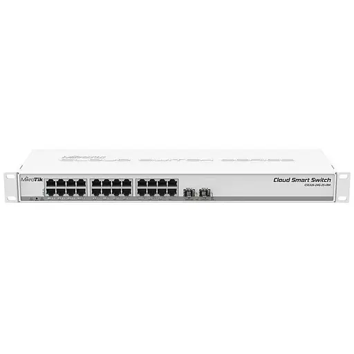 Коммутатор Mikrotik CRS326-24G-2S+RM (24x1G, 2xSFP+, L3)