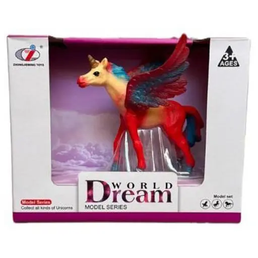 Фігурка Dino Toys World Dream Єдиноріг з крилами червоний Y28 (Q9899-Y28) - фото 1