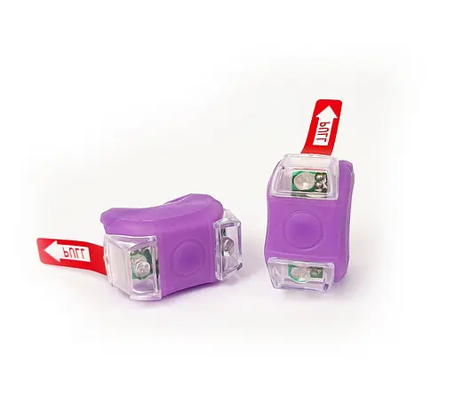 Мигалка LED біле та червоне світло силіконовий фіолетовий корпус (G0000625) - фото 2