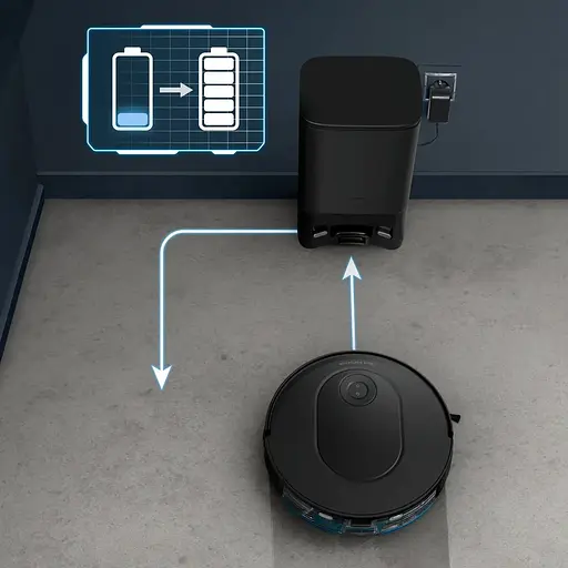 Робот-пилосос Rowenta X-Plorer Serie 65+ миючий чорний (RR8L85WH) - фото 2