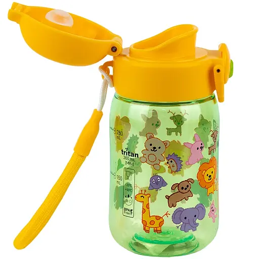 Бутылочка для воды Kite Zoo зеленая 360 мл (K25-1235-3) - фото 3