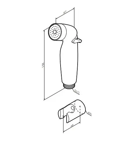 Гигиенический душ АМ.РМ (F0201900) - фото 4