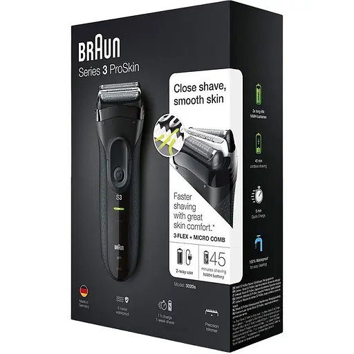Електробритва Braun Series 3 3020s Black Вітрина [144666] - фото 6