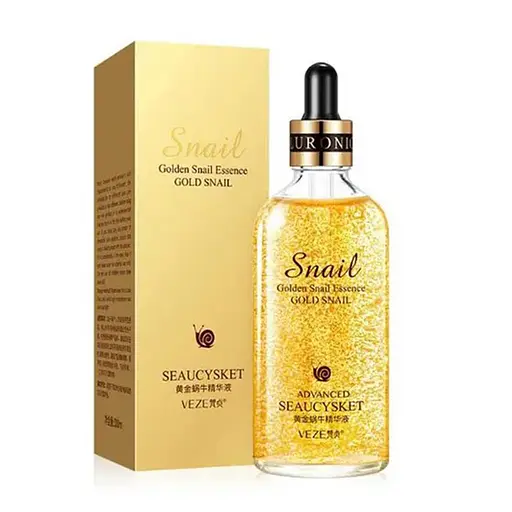 Антивікова сироватка Venzen Snail з муцином равлика і золотом Silky Hydrating Skin Gold 100 мл