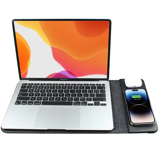 Підставка-чохол для ноутбуку STAND JD-S97 з БЗП 4in1 15W (13-14'') Black - фото 2