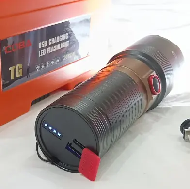 Тактический фонарь CB-X53-TG COP-2580000W мощный LED USB зарядка зум Черный - фото 6