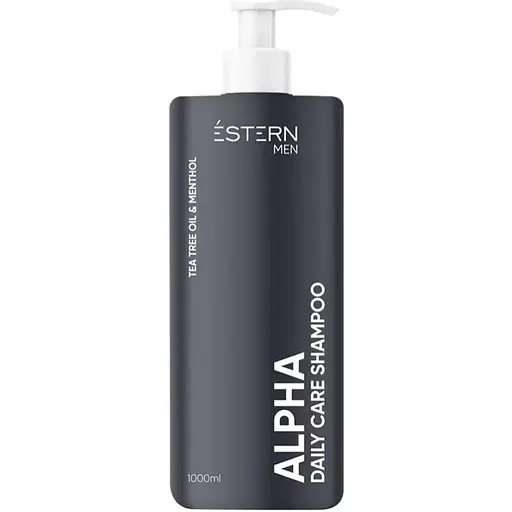 Шампунь-гель для душу 2 в 1 для чоловіків Estern Men Alpha Daily Care Shampoo для щоденного використання з ментолом 1 л - фото 1