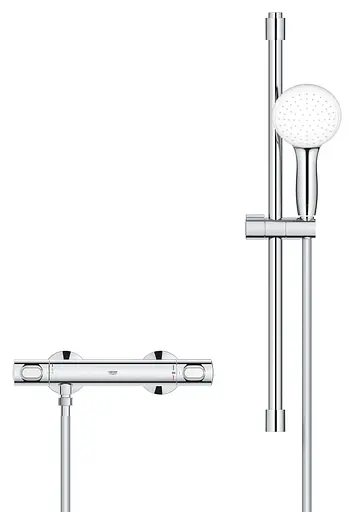 Термостат для душа Grohe Grohtherm 500 с душевым гарнитуром 34796001, Хром - фото 4