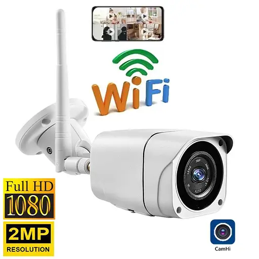 Wifi камера відеоспостереження бездротова вулична 2 Мп, HD 1080P Zlink Q57, додаток CamHI (100801) - фото 2