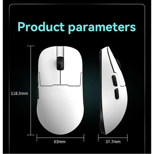 Миша Ajazz AJ159P MC Charging Dock Black (AJ159P-MC-B) [141349] - фото 9