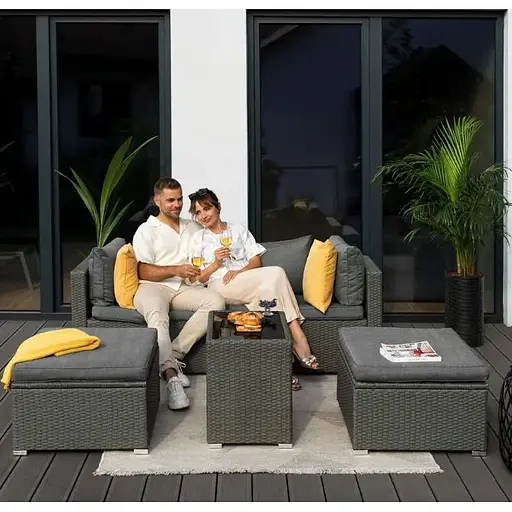 Комплект садових меблів Di Volio Alzano сірий - фото 3