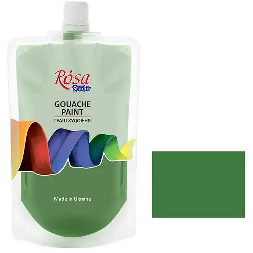 Краска гуашевая Окись хрома (918) 200 мл Rosa Studio