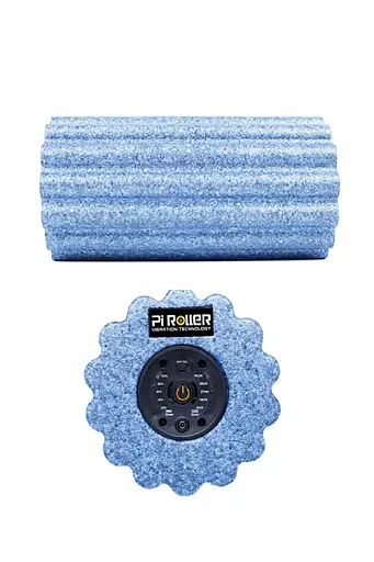 Массажный ролик Booster Pi Roller Вибрационный массаж для мышц Blue - фото 4