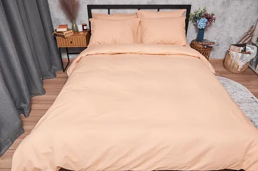 Комплект постельного белья Moon&Star Бязь Gold Люкс Cream King Size 220x240 наволочки 4х50х70 - фото 3