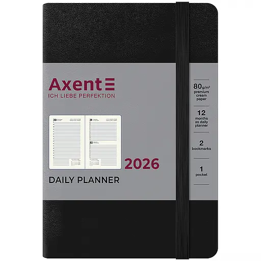 Дневник Axent 2026 Pocket Strong 104х146 мм черный (8833-26-01-A) - фото 2